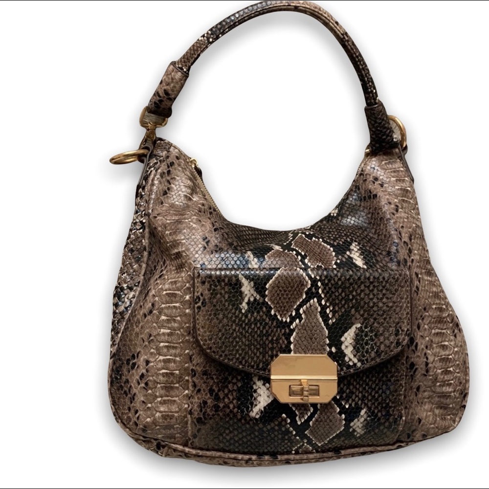 Vegan Leather Snakeskin Purse Excellent Condition